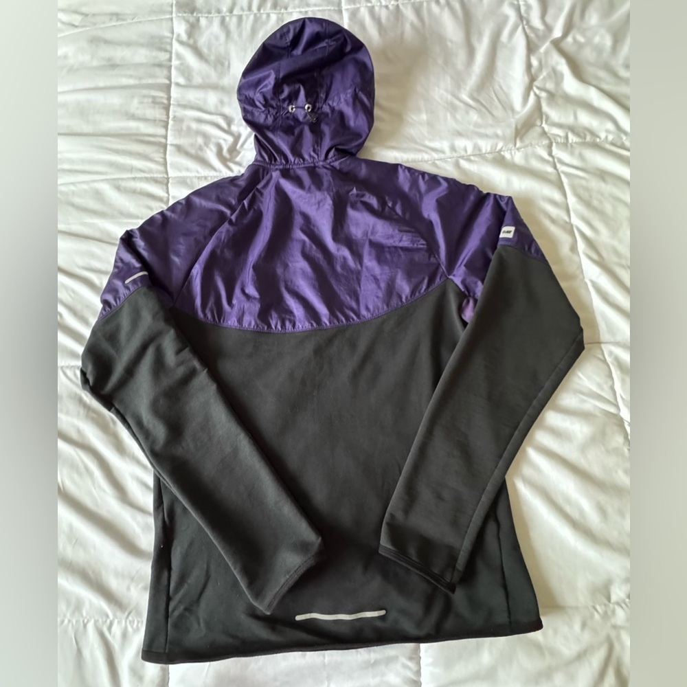 Nike Windbreaker Unisex Purp Black Size M - Picture 2 of 10